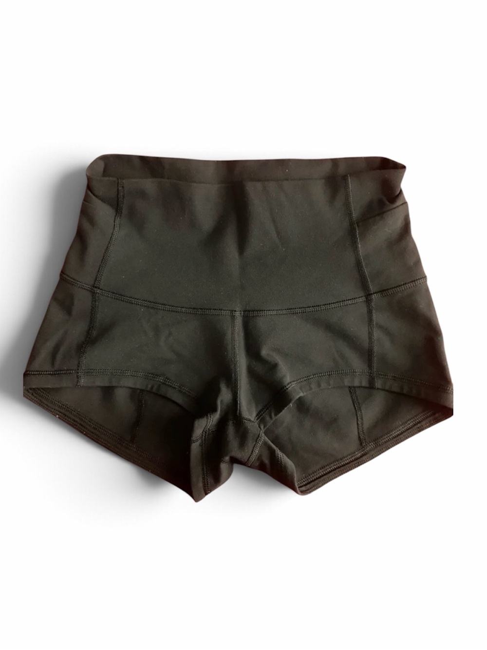 Lululemon High-Waist Black Yoga Short- Women Size 10